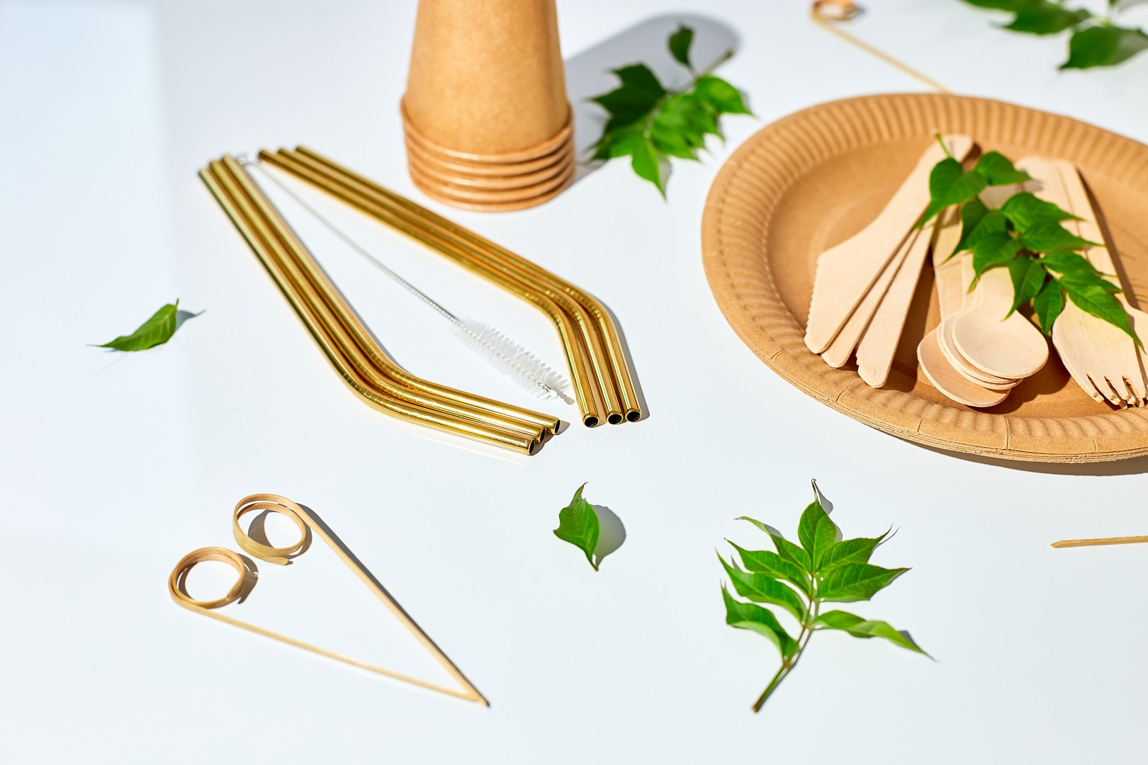 Nature Bamboo made tableware picks and skewers